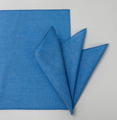 Blue Carlo Riva - Linen Pocket Square #27